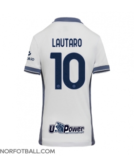Billige Fotballdrakt Inter Milan Lautaro Martinez #10 Replika Bortedrakt Dame 2024-25 Kortermet